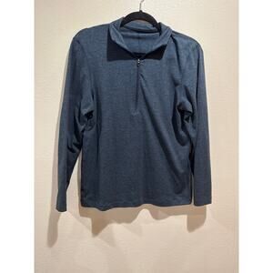 Mens Blue lululemon Soft Jersey Half Zip size small